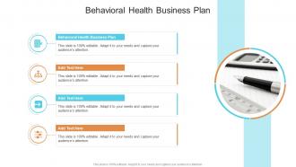 Behavioral Health Business Plan In Powerpoint And Google Slides Cpb