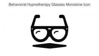 Behavioral Hypnotherapy Glasses Monotone Icon In Powerpoint Pptx Png And Editable Eps Format
