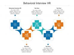Behavioral interview hr ppt powerpoint presentation model demonstration cpb