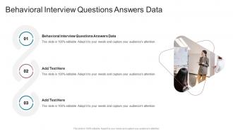 Behavioral Interview Questions Answers Data In Powerpoint And Google Slides Cpb