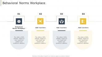 Behavioral Norms Workplace In Powerpoint And Google Slides Cpb