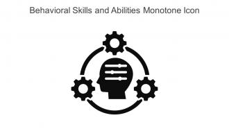 Behavioral Skills And Abilities Monotone Icon In Powerpoint Pptx Png And Editable Eps Format