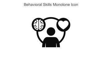 Behavioral Skills Monotone Icon In Powerpoint Pptx Png And Editable Eps Format