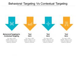 Behavioral targeting vs contextual targeting ppt powerpoint presentation icon themes cpb