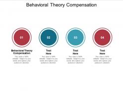 Behavioral theory compensation ppt powerpoint presentation ideas guide cpb
