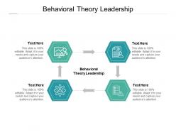 Behavioral theory leadership ppt powerpoint presentation file outline cpb