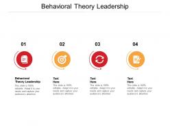 Behavioral theory leadership ppt powerpoint presentation professional designs cpb