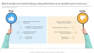 Behaviorally Anchored Rating Scale Performance Evaluation Strategies For Employee