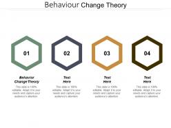 Behaviour change theory ppt powerpoint presentation diagram templates cpb