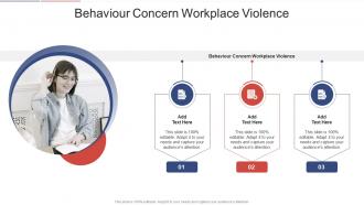 Behaviour Concern Workplace Violence In Powerpoint And Google Slides Cpb