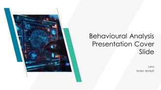 Behavioural Analysis Presentation Cover Slide PPT Designs AT