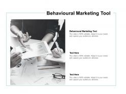 Behavioural marketing tool ppt powerpoint presentation styles outfit cpb