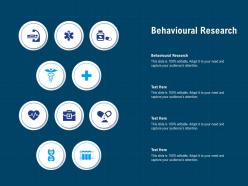 Behavioural research ppt powerpoint presentation infographics microsoft