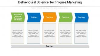 Behavioural science techniques marketing ppt powerpoint presentation icon design templates cpb