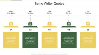 Being Writer Quotes In Powerpoint And Google Slides Cpb