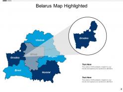 Belarus Ppt Professional Graphics Download Belarus With Pin Points