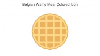 Belgian Waffle Meal Colored Icon In Powerpoint Pptx Png And Editable Eps Format