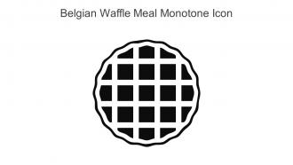 Belgian Waffle Meal Monotone Icon In Powerpoint Pptx Png And Editable Eps Format