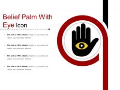 Belief palm with eye icon
