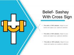 Belief sashay with cross sign