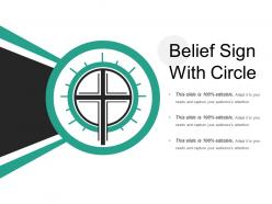 Belief sign with circle