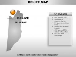 Belize country powerpoint maps