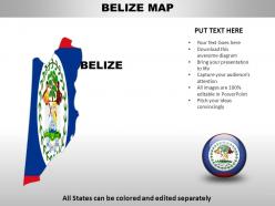 Belize country powerpoint maps