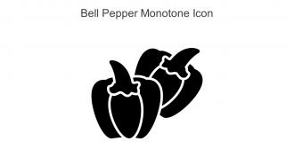 Bell Pepper Monotone Icon In Powerpoint Pptx Png And Editable Eps Format