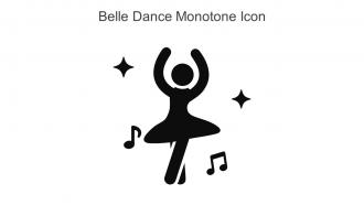 Belle Dance Monotone Icon In Powerpoint Pptx Png And Editable Eps Format