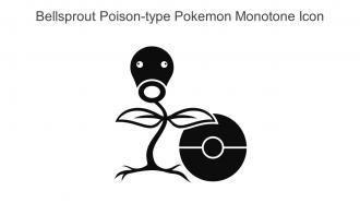 Bellsprout Poison Type Pokemon Monotone Icon In Powerpoint Pptx Png And Editable Eps Format