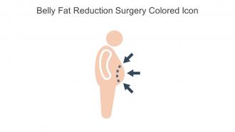Belly Fat Reduction Surgery Colored Icon In Powerpoint Pptx Png And Editable Eps Format