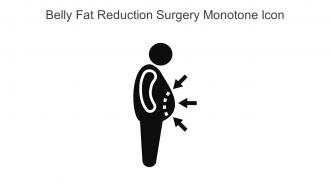 Belly Fat Reduction Surgery Monotone Icon In Powerpoint Pptx Png And Editable Eps Format