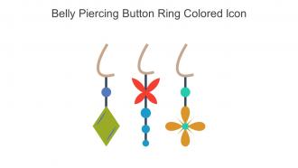 Belly Piercing Button Ring Colored Icon In Powerpoint Pptx Png And Editable Eps Format