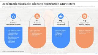 Benchmark Criteria For Selecting Construction ERP System