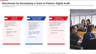 Benchmark For Developing A Team To Perform Digital Audit