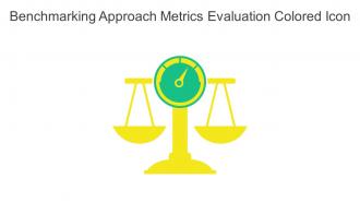 Benchmarking Approach Metrics Evaluation Colored Icon In Powerpoint Pptx Png And Editable Eps Format