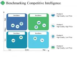 Benchmarking competitive intelligence ppt summary graphics download