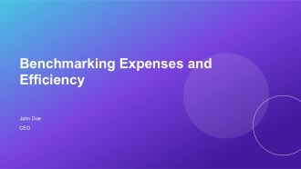 Benchmarking Expenses And Efficiency PPT Outline AT