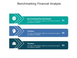 Benchmarking financial analysis ppt powerpoint presentation infographics images cpb