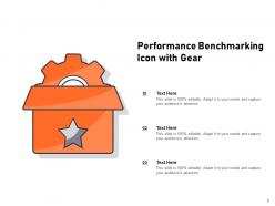 Benchmarking Icon Business Gear Financial Dollar Performance Assessment Progress