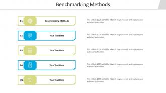 Benchmarking methods ppt powerpoint presentation ideas visuals cpb
