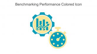 Benchmarking Performance Colored Icon In Powerpoint Pptx Png And Editable Eps Format