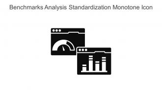 Benchmarks Analysis Standardization Monotone Icon In Powerpoint Pptx Png And Editable Eps Format