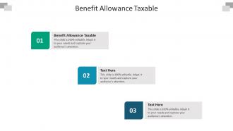 Benefit allowance taxable ppt powerpoint presentation show structure cpb