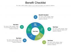 Benefit checklist ppt powerpoint presentation styles visual aids cpb