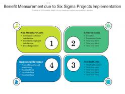 Benefit measurement due to six sigma projects implementation