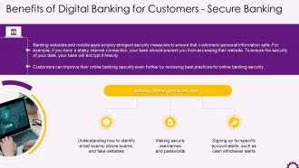Benefit Of Digital Banking For Customers Security Training Ppt