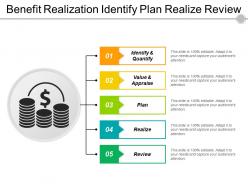 Benefit realization identify plan realize review