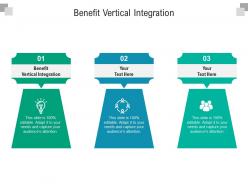 Benefit vertical integration ppt powerpoint presentation pictures background images cpb