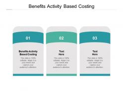 Benefits activity based costing ppt powerpoint presentation icon layout ideas cpb